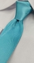 Gravata Slim - Azul Tiffany Claro Liso em Cetim - COD: AT21 - Império das Gravatas