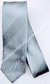 Gravata Skinny - Cinza Metálico Detalhado com Linhas Diagonais Tom Sobre Tom - COD: PX600