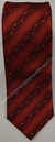 Gravata Skinny - Vermelho Escuro com Pontilhado e Linhas Onduladas - COD: PX350 - comprar online