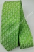 Gravata Skinny - Verde Claro Tom Sobre Tom com Pontos Brancos e Amarelos na Diagonal - COD: PX570