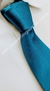 Gravata Skinny - Azul Petróleo Escuro com Linhas Diagonais - COD: KL635 - Império das Gravatas
