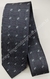 Gravata Skinny - Cinza Chumbo com Pontos Brancos e Retângulos Intercalados - COD: CCPB21