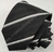 Gravata Skinny - Preta com Listra Branca na Diagonal - COD: A107 na internet