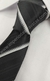 Gravata Skinny - Preto com Listras Pretas Duplas Acetinadas e Risca Branca na Diagonal - COD: PLBD21 - Império das Gravatas