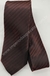 Gravata Espelhada - Bordô com Listras Pretas na Diagonal - COD: KL625
