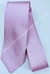 Gravata Skinny Espelhada - Rosa Claro com Linhas Brancas na Diagonal - COD: CS327
