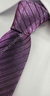 Gravata Espelhada - Roxo Uva com Linhas Pretas na Diagonal - COD: CS326 - Império das Gravatas