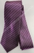 Gravata Espelhada - Roxo Uva com Linhas Pretas na Diagonal - COD: CS326
