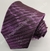 Gravata Espelhada - Roxo Uva com Linhas Pretas na Diagonal - COD: CS326 na internet