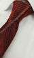 Gravata Espelhada - Marsala com Linhas Diagonais - COD: GL121 - Império das Gravatas