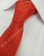 Gravata Espelhada - Vermelha com Linhas Foscas na Diagonal - COD: CS1618 - Império das Gravatas