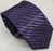 Gravata Espelhada - Roxa Escura Detalhada com Linhas Pretas em Diagonal - COD: PX465 na internet