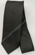 Gravata Espelhada - Preta com Linhas Pretas Foscas Intercaladas na Diagonal - COD: AF658