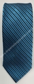 Gravata Espelhada - Azul Petróleo Detalhada com Linhas Pretas Foscas na Diagonal - COD: APE21 - comprar online