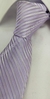 Gravata Espelhada - Lavanda Detalhada com Linhas Brancas Foscas na Diagonal - COD: LVD21 - Império das Gravatas