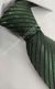 Gravata Espelhada - Verde Bandeira Detalhada com Linhas Pretas Foscas em Diagonal - COD: VDB211 - Império das Gravatas