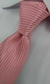 Gravata Espelhada - Rosa Claro com Listras Rosa Escuro na Vertical - COD: PX1133 - Império das Gravatas