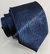 Gravata Espelhada - Azul Marinho com Listras Verticais - COD: PX125 na internet