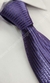 Gravata Espelhada - Roxo Escuro com Linhas Foscas Verticais - COD: PX128 - Império das Gravatas