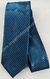 Gravata Espelhada - Azul Petróleo Detalhada com Linhas Diagonais - COD: KS728