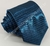 Gravata Espelhada - Azul Petróleo Detalhada com Linhas Diagonais - COD: KS728 na internet