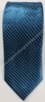Gravata Espelhada - Azul Petróleo Detalhada com Linhas Diagonais - COD: KS728 - comprar online