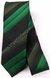 Gravata Skinny - Preta com Faixas Verdes - COD: KZ812