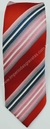 Gravata Skinny - Vermelho Escuro com Diagonais em Azul Marinho, Rosê e Branco - COD: KL630 - comprar online