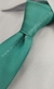 Gravata Skinny - Verde Tifanny Seguimentada com Linhas Diagonais - COD: AF689 - Império das Gravatas