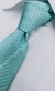 Gravata Semi Slim - Azul Tifanny Clara Detalhada em Linhas Diagonais - COD: KL636 - Império das Gravatas