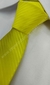 Gravata Semi Slim - Amarelo Neon Listrada na Diagonal - COD: HB175 - Império das Gravatas