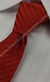 Gravata Skinny - Vermelho Fosco com Linhas Diagonais Acetinadas - COD: VFA16 - Império das Gravatas