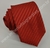 Gravata Skinny - Vermelho Fosco com Linhas Diagonais Acetinadas - COD: VFA16 na internet