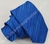Gravata Semi Slim - Azul Royal Escuro Fosco com Linhas Diagonais Acetinadas - COD: AFF55 na internet