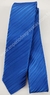 Gravata Semi Slim - Azul Royal Escuro Fosco com Linhas Diagonais Acetinadas - COD: AFF55