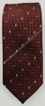 Gravata Skinny - Bordô Quadriculado com Traços Vermelhos e Brancos na Diagonal - COD: MC328 - comprar online