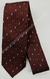 Gravata Skinny - Bordô Quadriculado com Traços Vermelhos e Brancos na Diagonal - COD: MC328