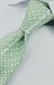 Gravata Skinny - Verde Claro com Pontos e Tracejados - COD: KS784 - Império das Gravatas