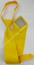 Gravata Skinny de Zíper - Amarelo Canário Fosco - COD: RAB21