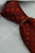 Gravata Skinny - Vermelho Escuro com Riscas Diagonais - COD: PX382 - Império das Gravatas