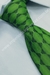 Gravata Skinny - Verde Folha com Sobreposição e Pontos Brancos - COD: PX377 - Império das Gravatas