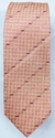 Gravata Skinny - Coral Detalhado com Traços Rosa Claro e Rosa Pink - COD: CS334 - comprar online