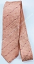 Gravata Skinny - Coral Detalhado com Traços Rosa Claro e Rosa Pink - COD: CS334