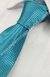 Gravata Skinny - Azul Petróleo Quadriculado em Cetim - COD: CS201 - Império das Gravatas