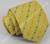 Gravata Skinny - Amarelo Claro Quadriculado com Tracejado Laranja e Azul Royal - COD: CS333 na internet