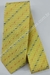 Gravata Skinny - Amarelo Claro Quadriculado com Tracejado Laranja e Azul Royal - COD: CS333