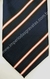 Gravata Skinny de Zíper - Azul Marinho com Riscado Branco, Vermelho e Preto na Diagonal - COD: MMC2 - comprar online