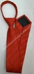 Gravata Skinny de Zíper - Vermelho Fosco com Riscas Onduladas e Pontos Brancos Diagonais - COD: OND77