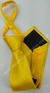 Gravata Infantil de Zíper - Amarelo Canário em Cetim - COD: ZF178 - Império das Gravatas