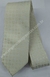 Gravata Skinny - Bege Claro Fosco com Quadriculado Acetinado - COD: KB656